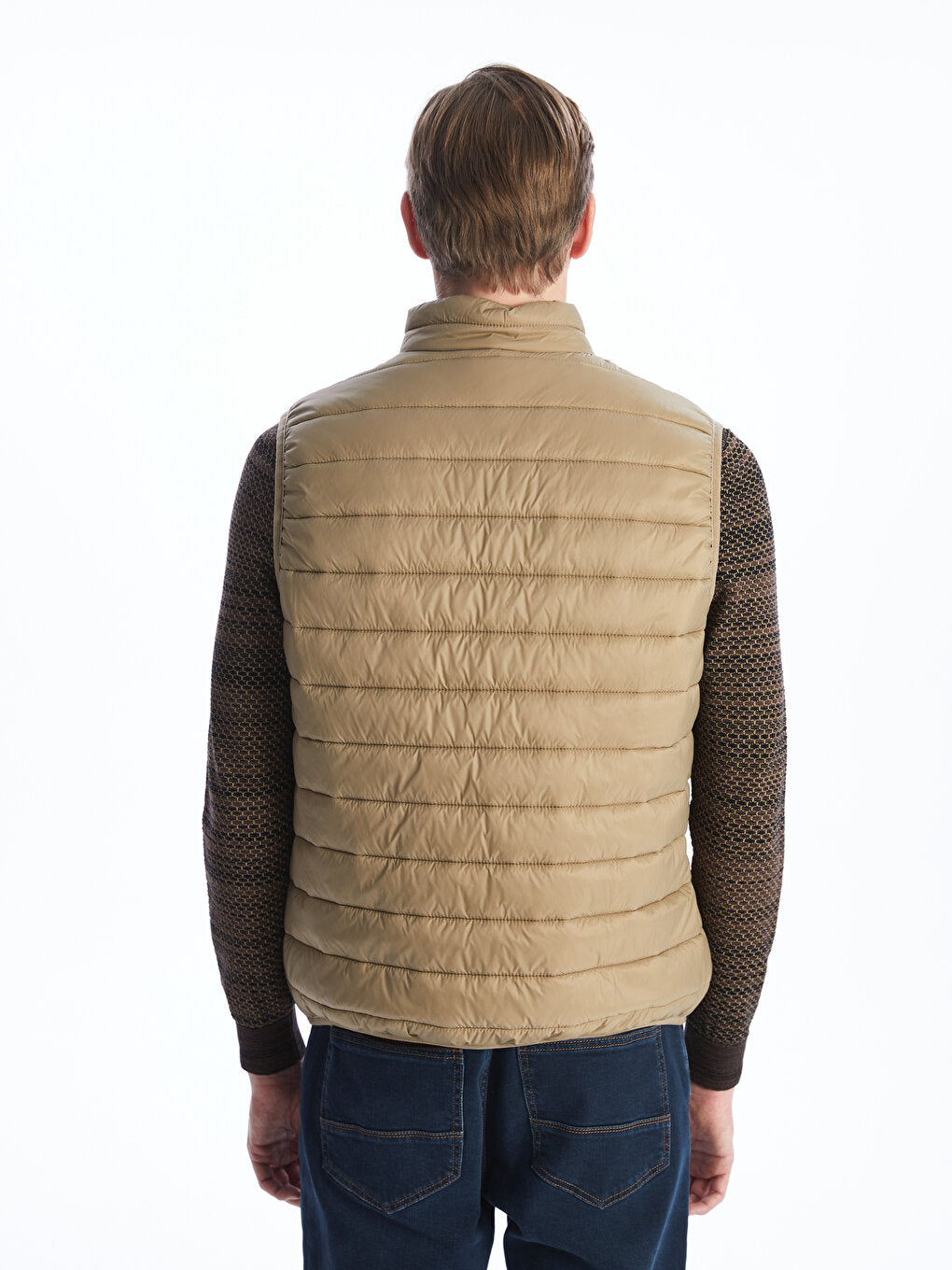 Standard Mold Stand Collar Men's Vest