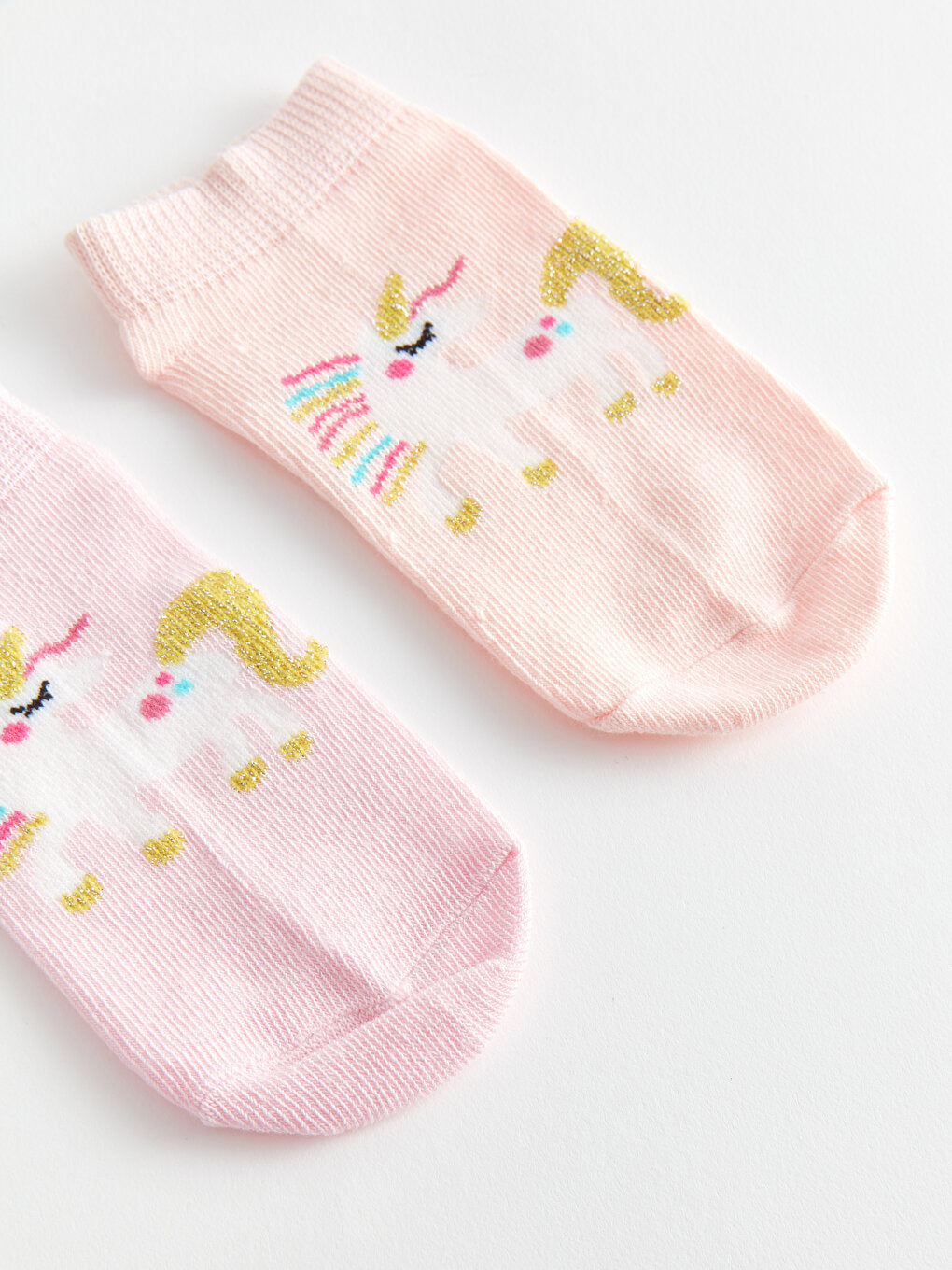 Patterned Girl's Booties Socks 5-pack