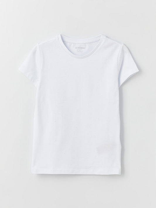 Crew Neck Basic Short Sleeve Boys Undershirt