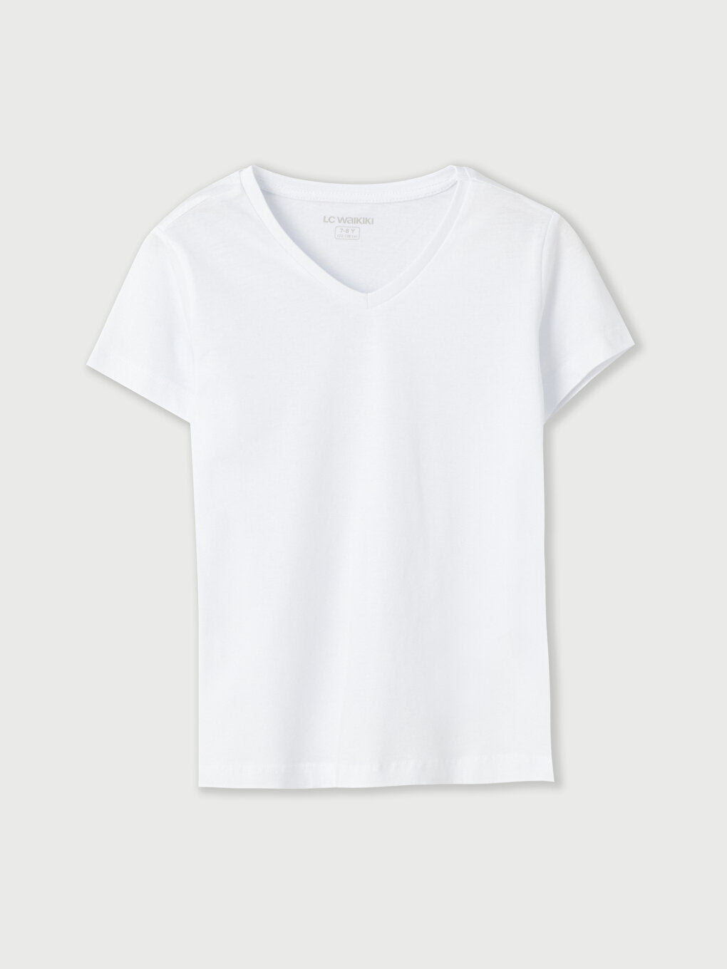 V-Neck Basic Short Sleeve Boy's Undershirt