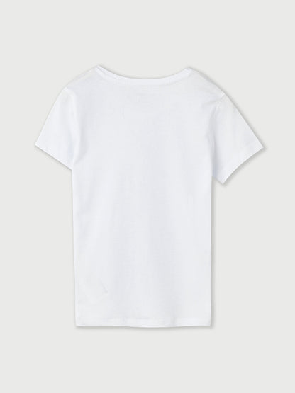 V-Neck Basic Short Sleeve Boy's Undershirt