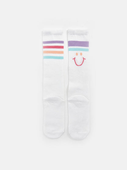 Striped Girl's Knee Socks 2-pack