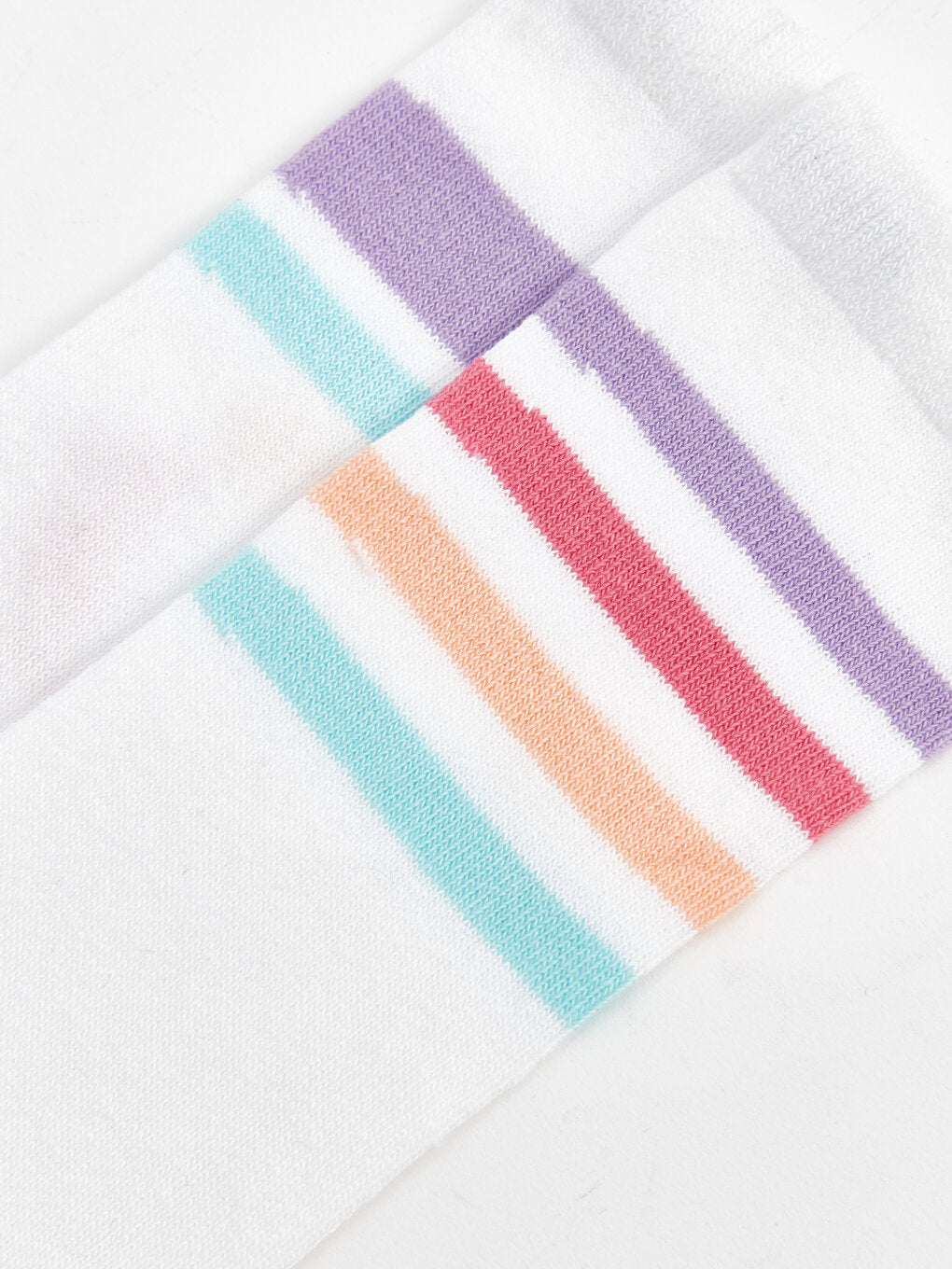 Striped Girl's Knee Socks 2-pack