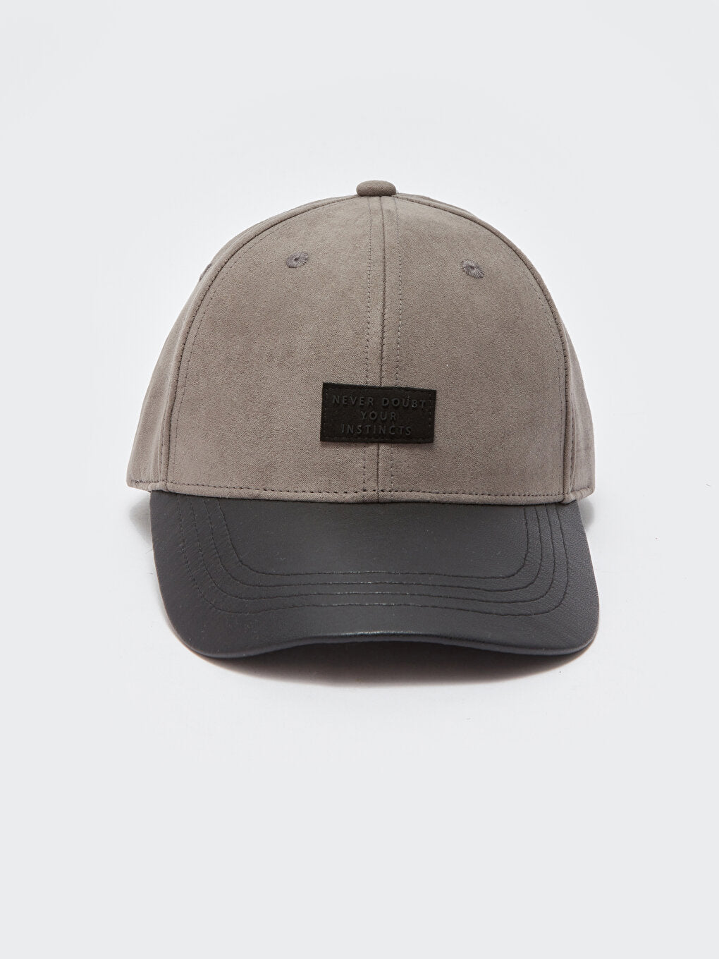 Label Embroidered Men's Suede Cap Hat