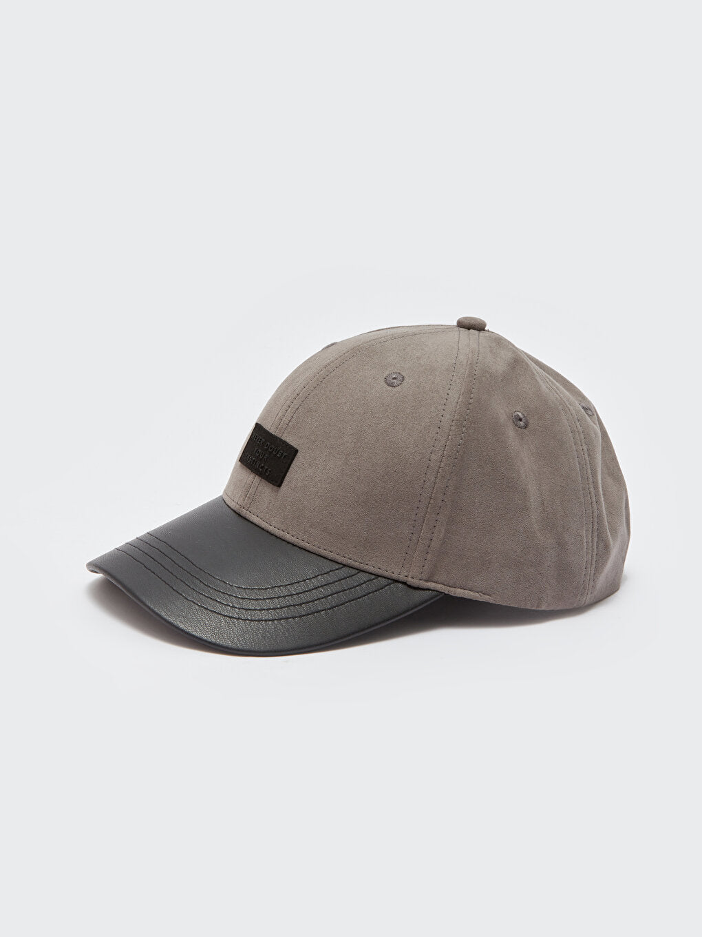 Label Embroidered Men's Suede Cap Hat