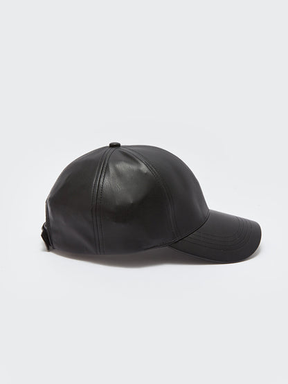 Leather Look Men's Cap Hat