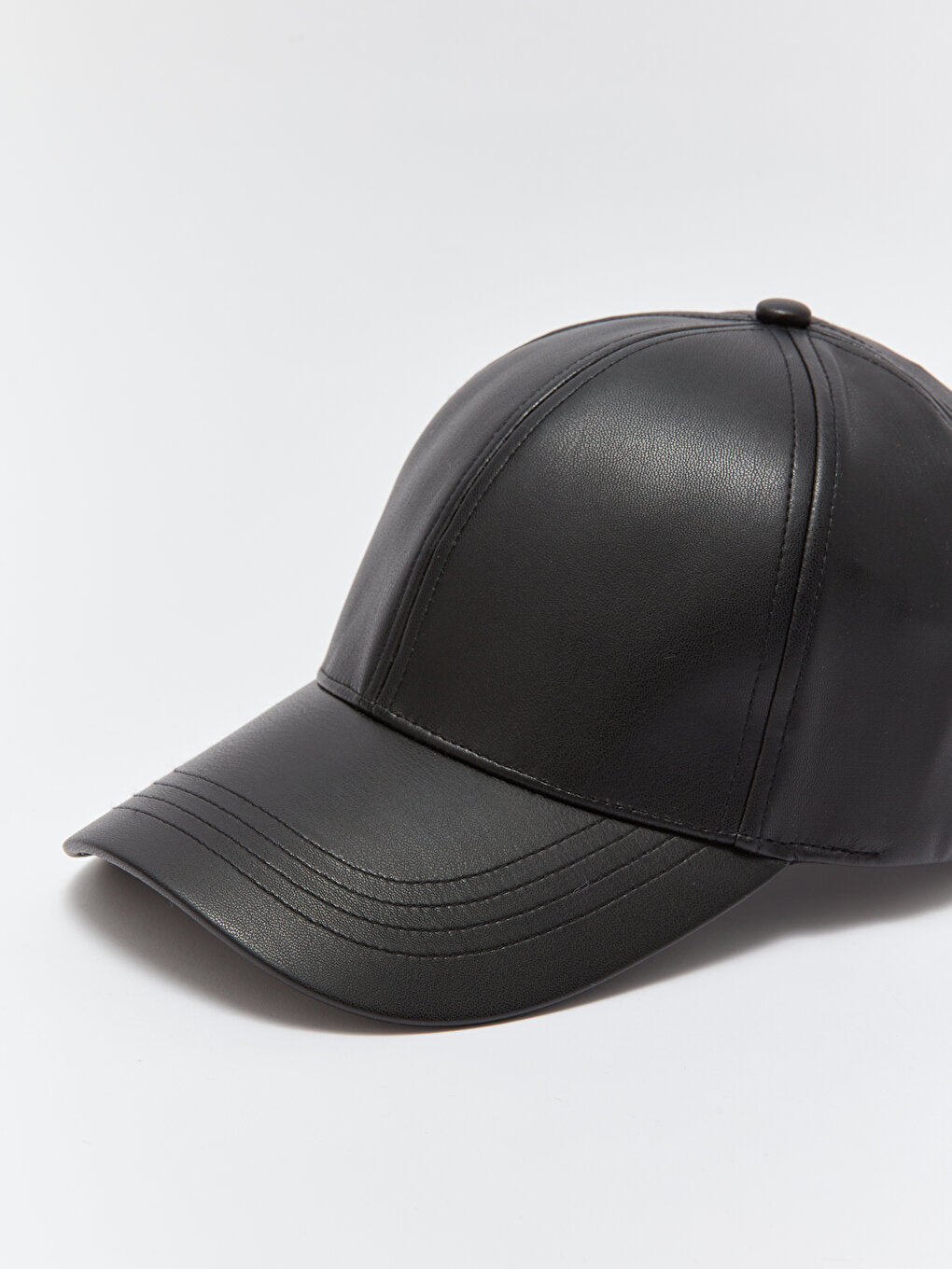 Leather Look Men's Cap Hat