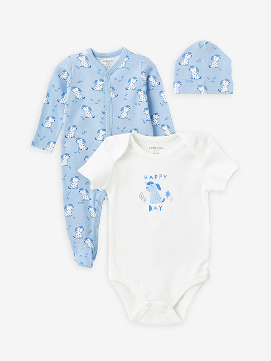 Printed Baby Boy Hospital Discharge Set of 4