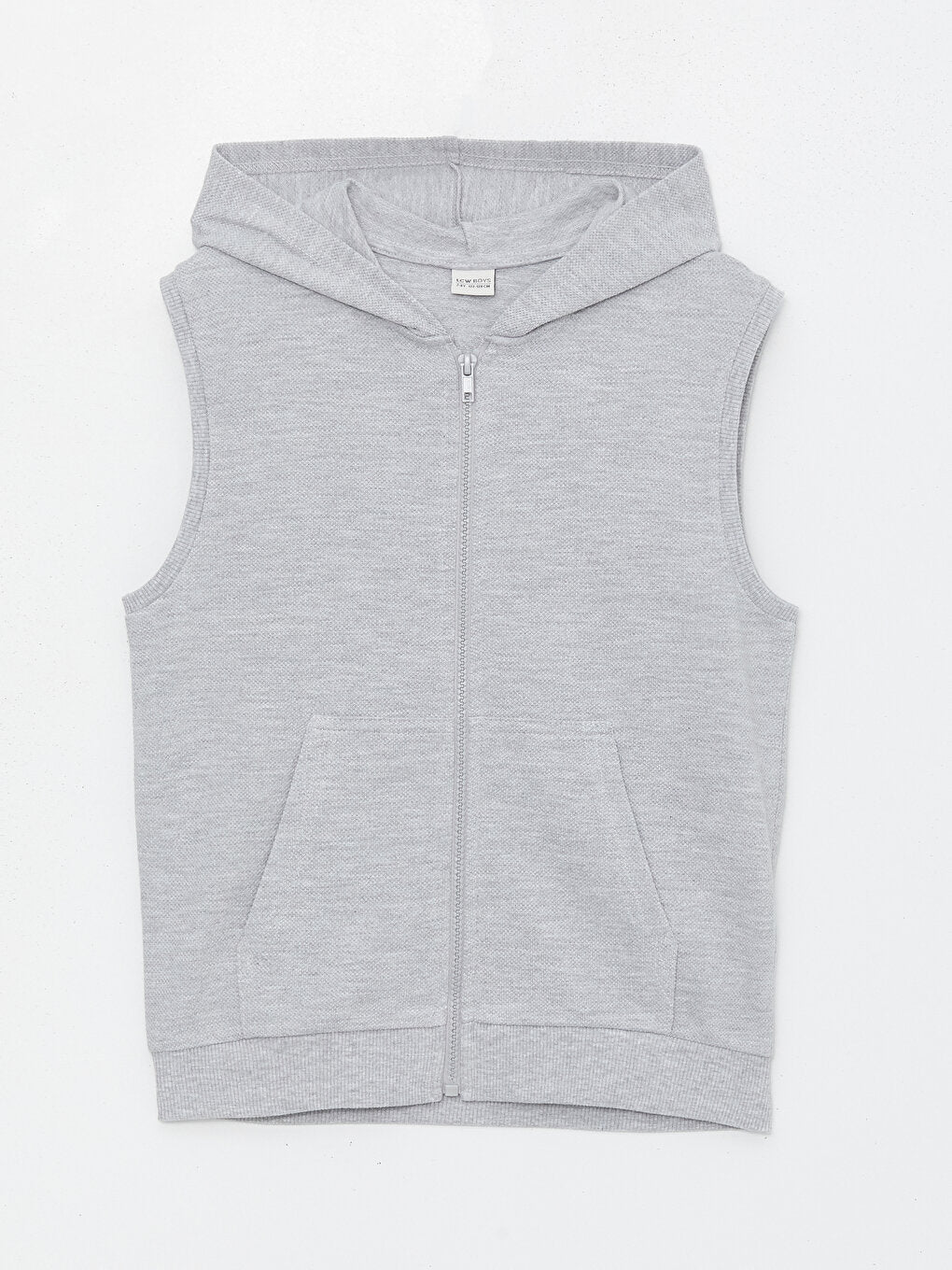 Hooded Boy's Zippered Vest