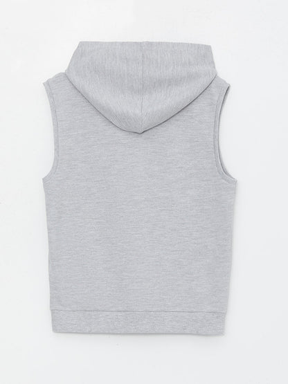 Hooded Boy's Zippered Vest