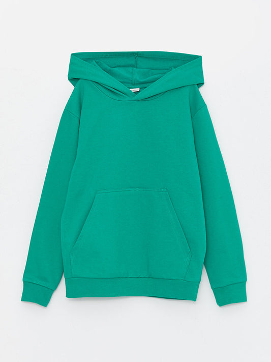 Basic Long Sleeve Boys Hoodie