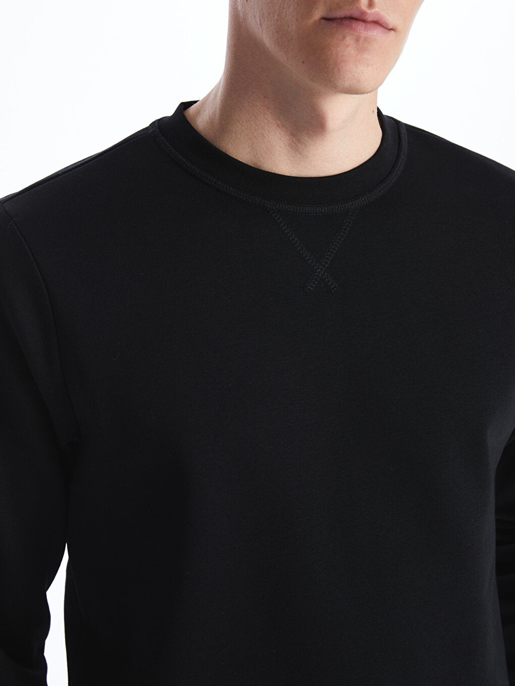 Crew Neck Long Sleeve Men's Sweatshirt