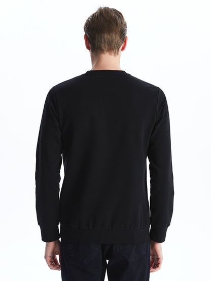 Crew Neck Long Sleeve Men's Sweatshirt