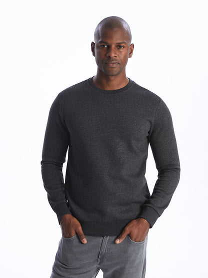 Crew Neck Long Sleeve Men's Sweatshirt