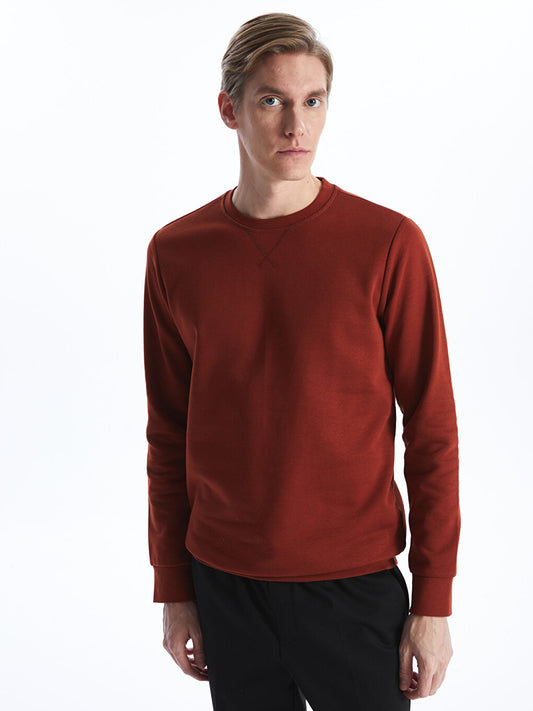 Crew Neck Long Sleeve Men's Sweatshirt