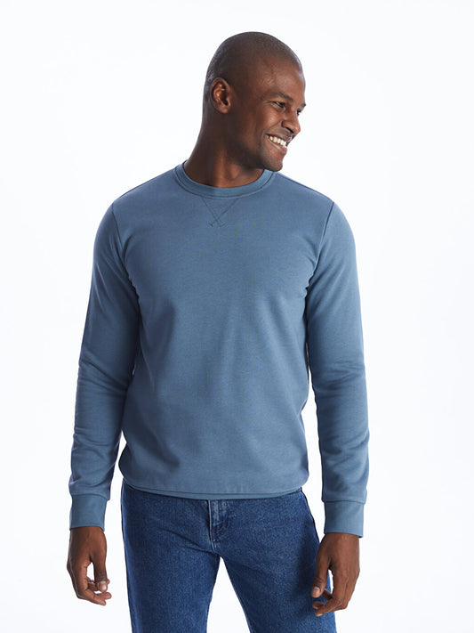 Crew Neck Long Sleeve Men's Sweatshirt