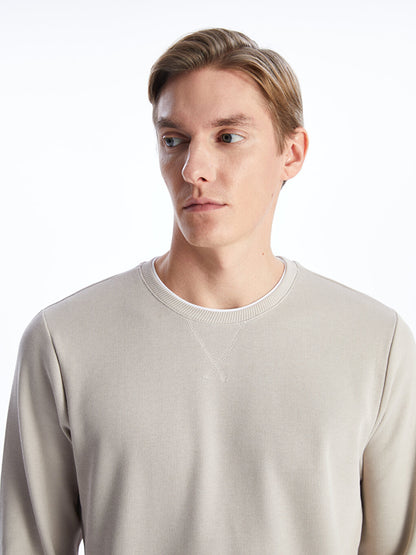 Crew Neck Long Sleeve Men's Sweatshirt