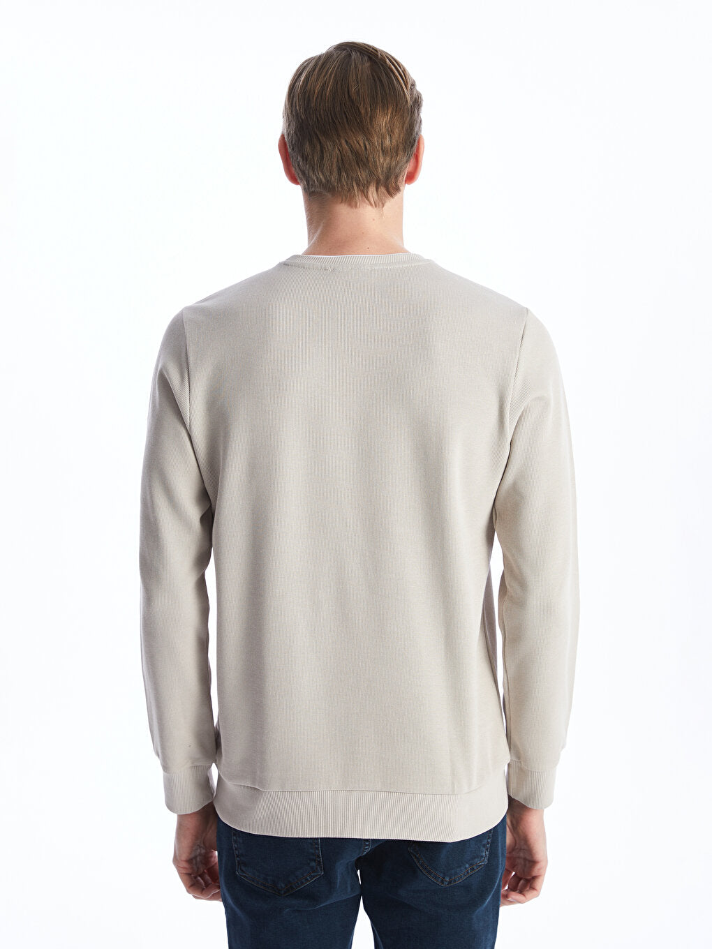 Crew Neck Long Sleeve Men's Sweatshirt