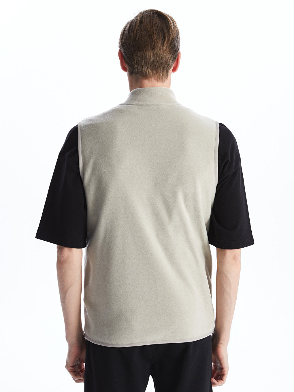 Comfortable Stand-Up Collar Fleece Men's Vest