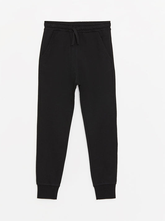 Basic Boy's Jogger Sweatpants with Elastic Waist