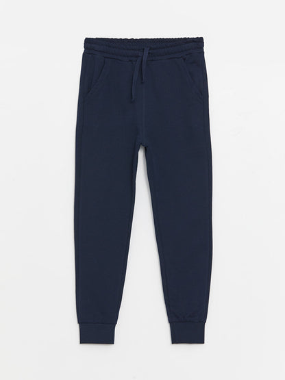 Basic Boy's Jogger Sweatpants with Elastic Waist