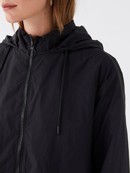 Women's Hooded Plain Raincoat