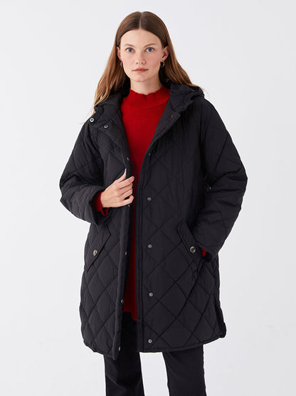 Hooded Quilted Women's Puffer Coat