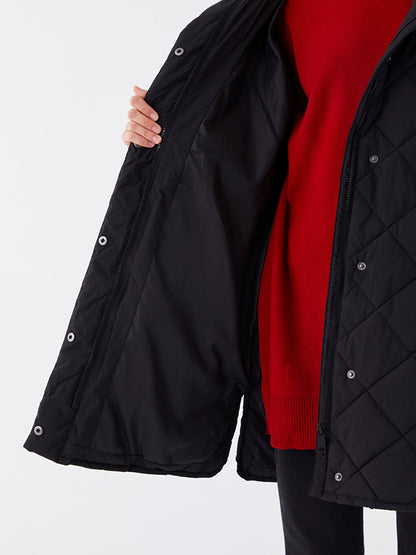 Hooded Quilted Women's Puffer Coat