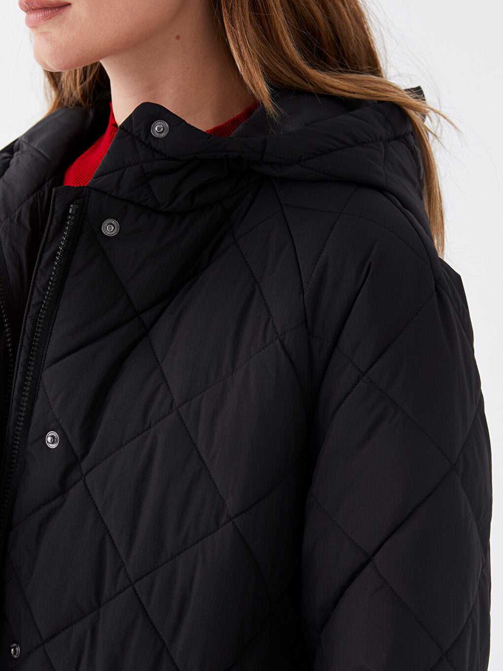 Hooded Quilted Women's Puffer Coat