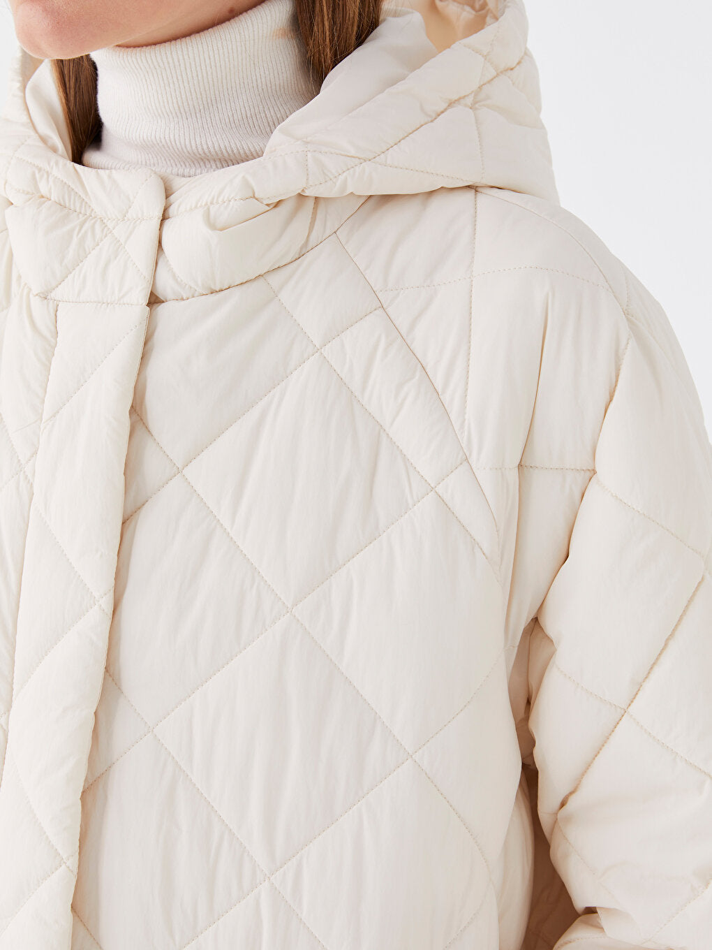 Hooded Quilted Women's Puffer Coat