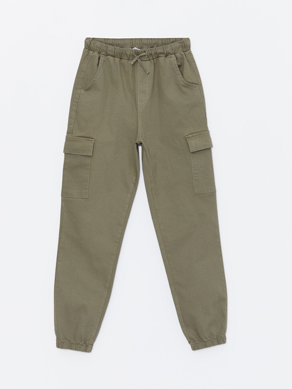 Girls Cargo Jogger Pants with Elastic Waist