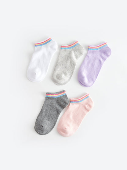 Girl's Booties Socks 5-pack