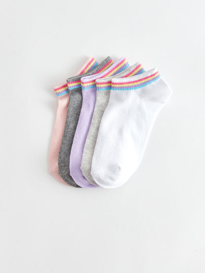 Girl's Booties Socks 5-pack