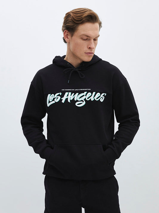 Long Sleeve Printed Men's Hoodie