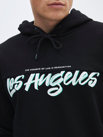 Long Sleeve Printed Men's Hoodie