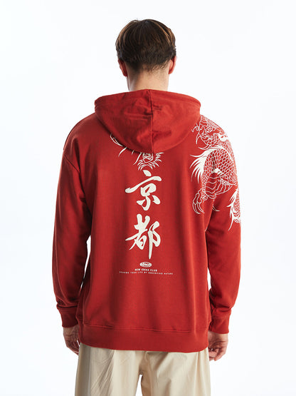 Long Sleeve Printed Men's Hoodie