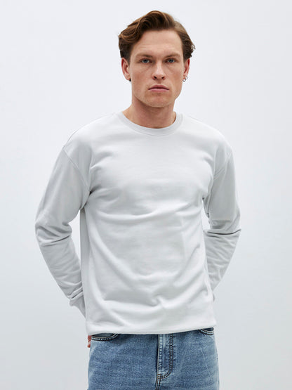 Crew Neck Long Sleeve Men's Sweatshirt