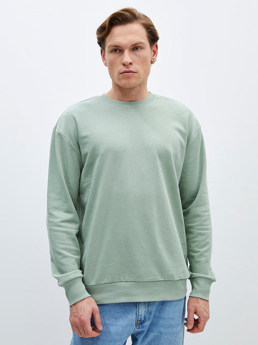 Crew Neck Long Sleeve Men's Sweatshirt