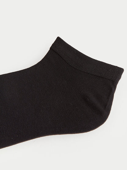 Plain Men's Booties Socks 5-pack