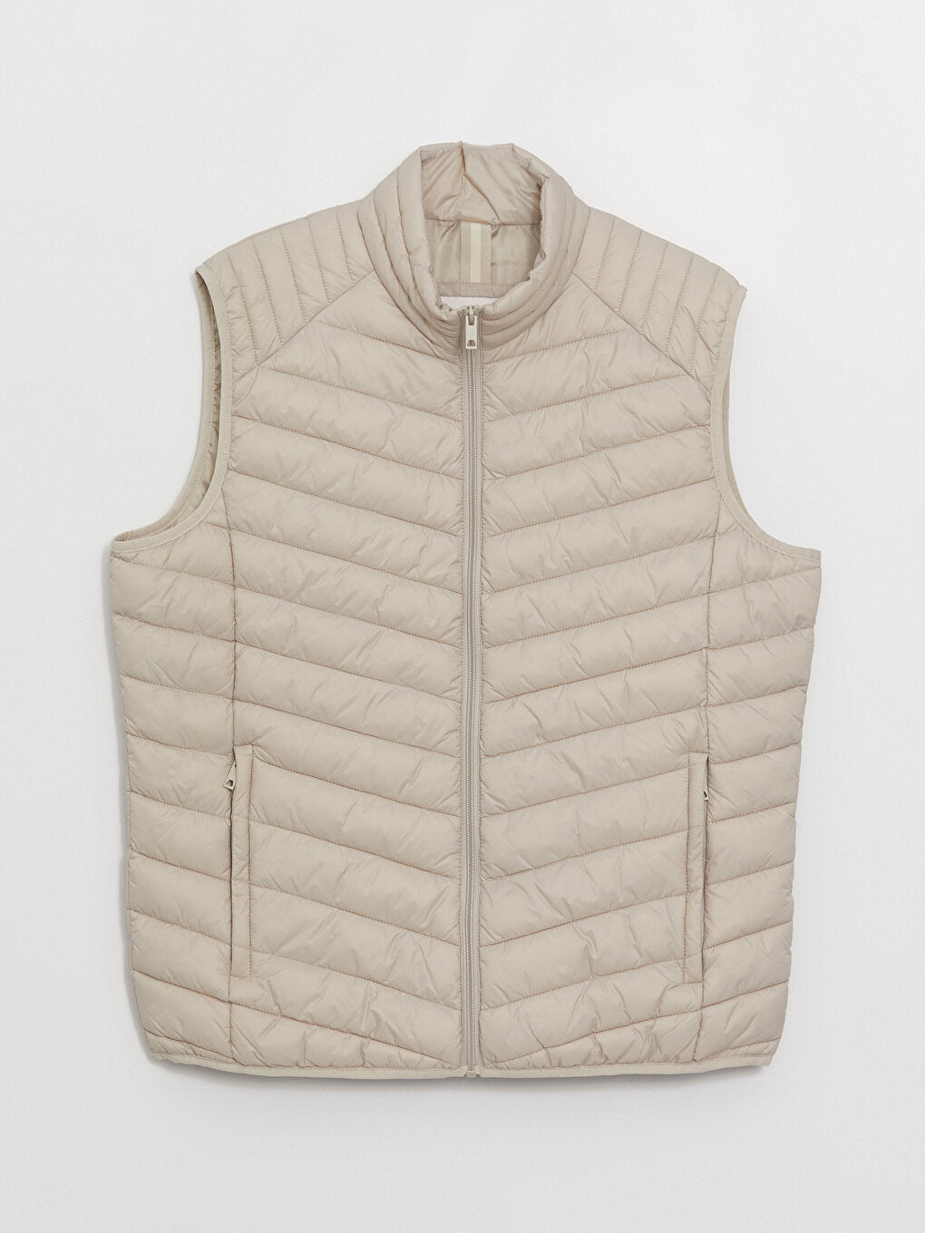 Standard Mold Stand Collar Men's Puffer Vest