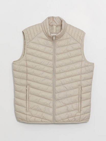 Standard Mold Stand Collar Men's Puffer Vest