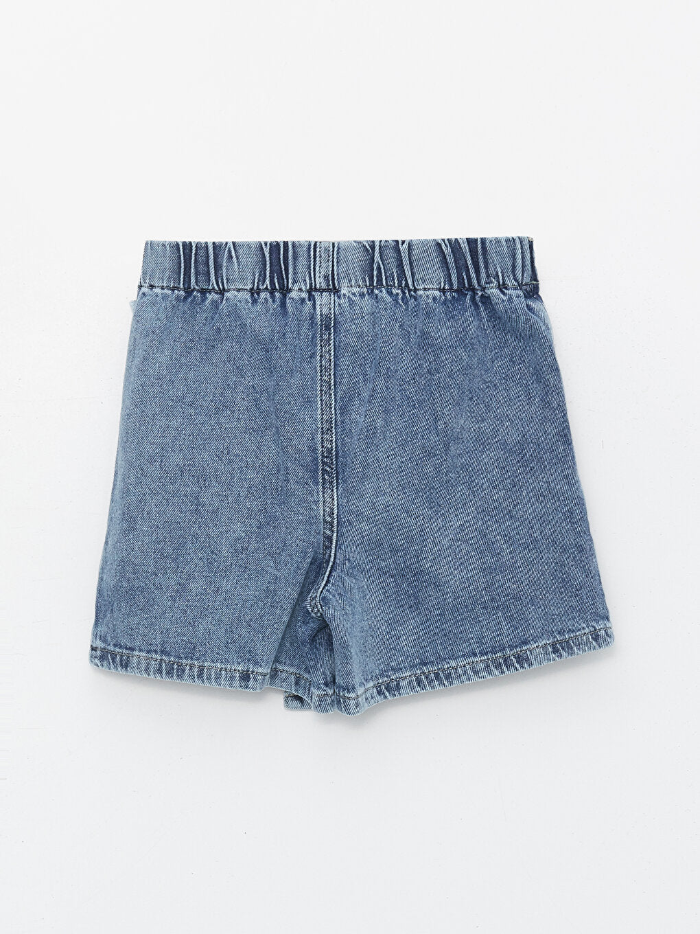 Girls' Jean Shorts Skirt with Elastic Waist