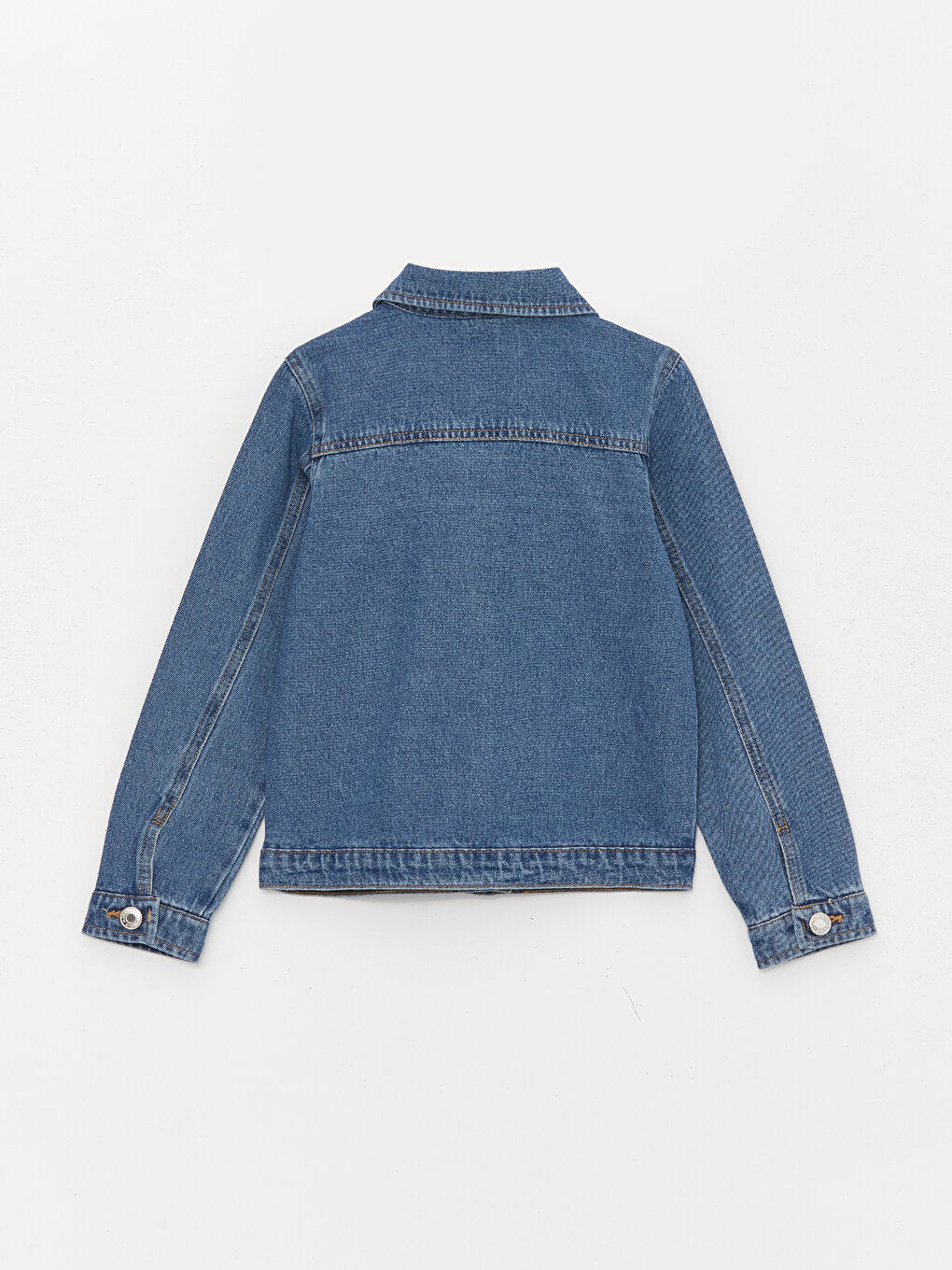 Shirt Collar Girl's Jean Jacket