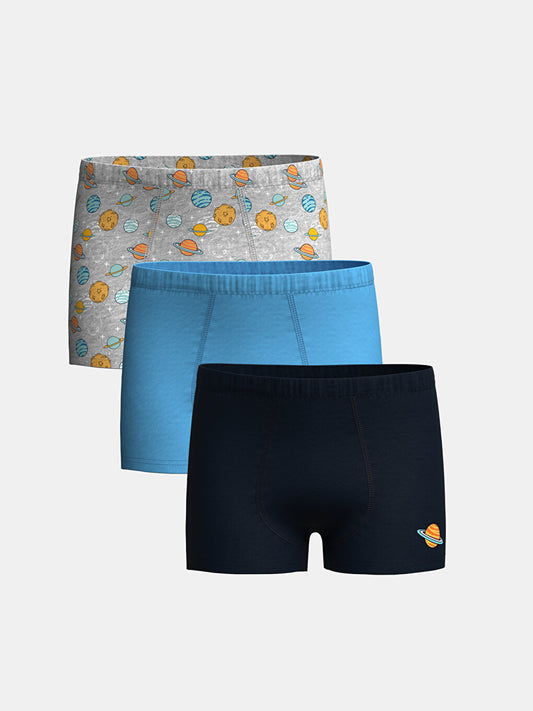 Printed Boy's Boxer 3-Piece