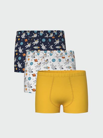 Printed Boy's Boxer 3-Piece