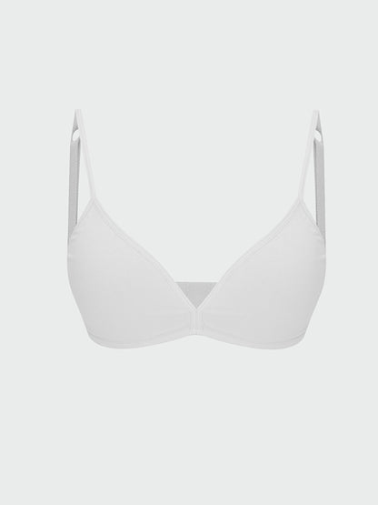 Non-wireless Padding Plain First Bra