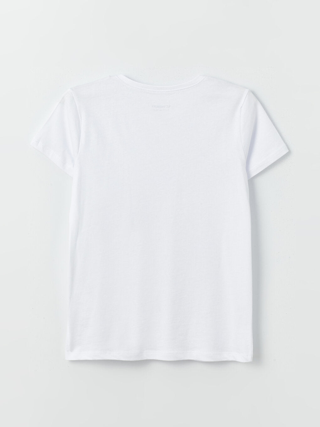 Crew Neck Basic Short Sleeve Girl's T-Shirt