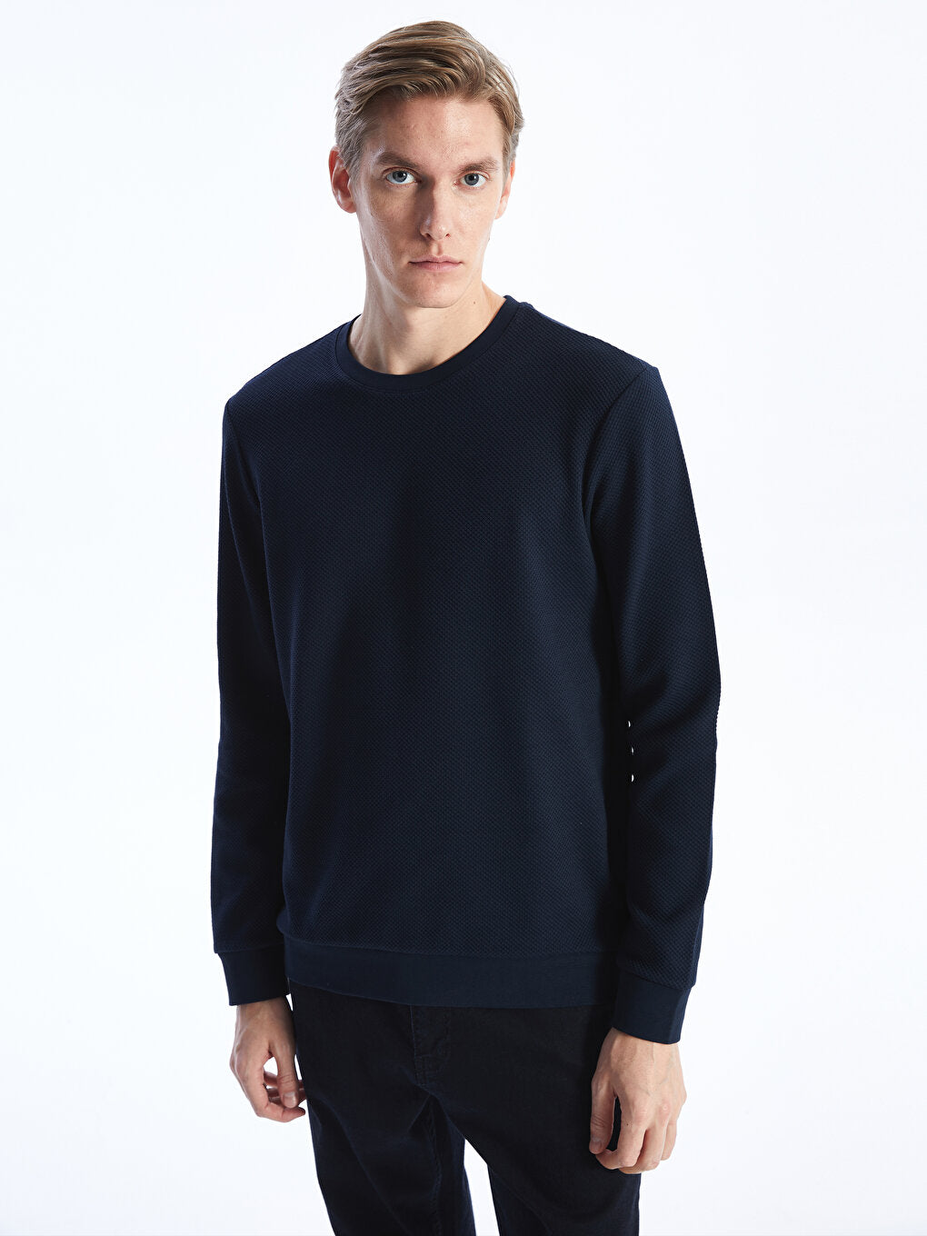 Crew Neck Long Sleeve Men's Sweatshirt