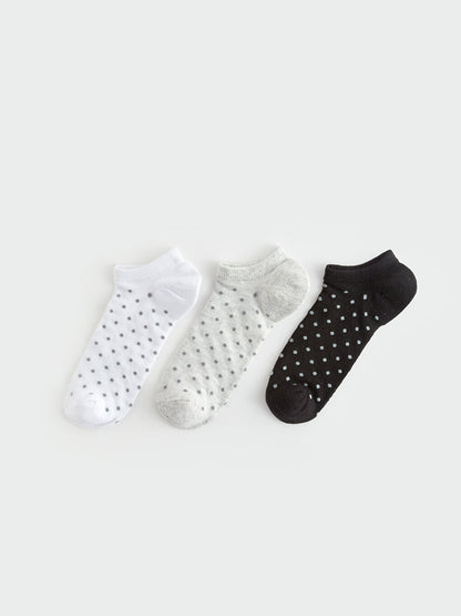 Polka Dot Women's Booties Socks Pack of 3