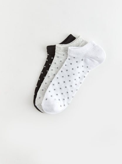 Polka Dot Women's Booties Socks Pack of 3